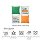 Fall Season Pumpkin Spice Harvest  Square 18" Throw Pillow Cover (Set of 4)