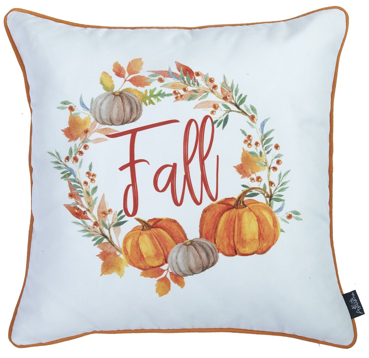 Fall Season Thanksgiving  Pumpkin  Square 18" Throw Pillow Cover (Set of 2)