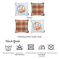 Fall Season Thanksgiving  Pumpkin Square 18" Throw Pillow Cover (Set of 4)