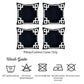 Geometric Black&White Square Decorative Throw Pillow Cover (Set of 4)