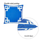 Geometric Blue&White Square Throw Pillow Cover (Set of 4)