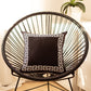Greek Key Black&White Decorative Square Throw Pillow Cover  (Set of 4)