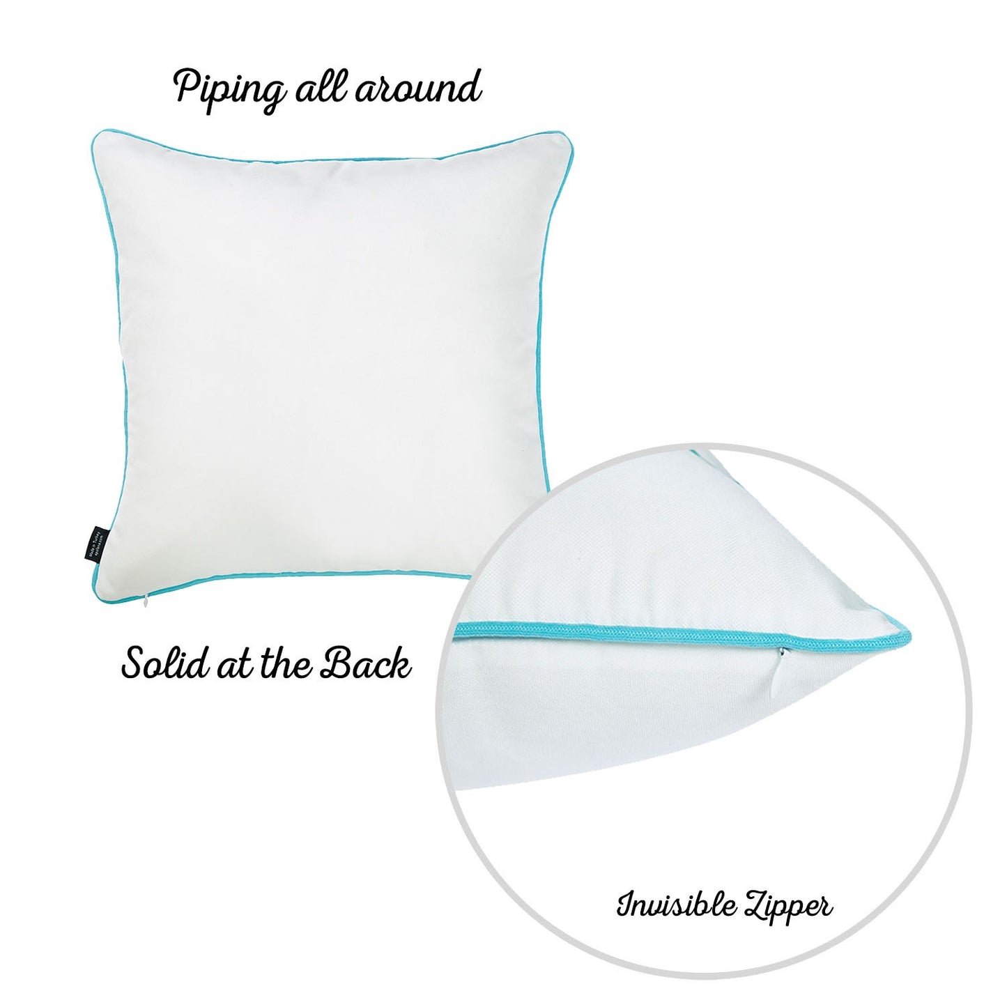 Marine Sea Shine Square 18" Throw Pillow Cover (Set of 4)