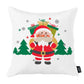 Merry Christmas Square 18" Throw Pillow Cover (Set of 4)