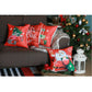 Merry Christmas Square 18" Throw Pillow Cover (Set of 4)