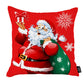 Merry Christmas Square 18" Throw Pillow Cover (Set of 4)