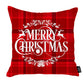 Merry Christmas Square 18" Throw Pillow Cover (Set of 4)
