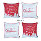Merry Christmas Square 18" Throw Pillow Cover (Set of 4)