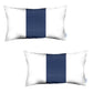 Boho Set of 2 Handcrafted Decorative Throw Pillow Cover Vegan Faux Leather Solid for Couch, Bedding