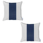 Boho Set of 2 Handcrafted Decorative Throw Pillow Cover Vegan Faux Leather Solid for Couch, Bedding