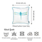 Watercolor Dragonfly Square 18" Throw Pillow Cover  (Set of 4)