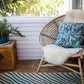 Batik Pillow | Blue and Green