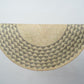 Black Triangle Mat | 4' Round | Natural Base