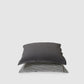 Marcel Linen Duvet Set - Storm / Storm Stripe