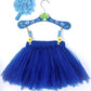 Baby Tutu and Flower Headband | 6-12M | Navy Blue Tutu For Baby Girls