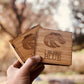 Solid Bamboo Coasters & Matching Box | BSU Broncos